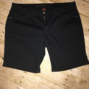 Black Bermuda shorts